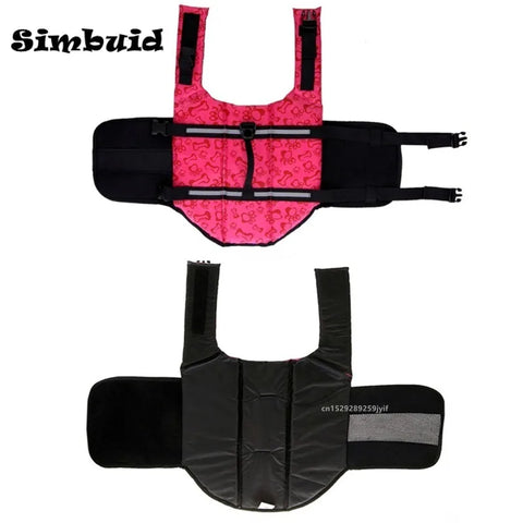 Dog Life Jacket for Large Dogs - Reflective Adjustable Safety Vest for Swimming, Surfing, and Sailing