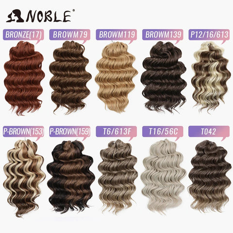 Noble Hair 16" Synthetic Twist Crochet Curly Hair Extensions