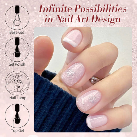 BORN PRETTY 10ml Snow Glitter Gel Nail Polish
