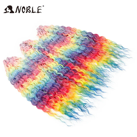 Noble Hair Synthetic Twist Crochet Curly Hair 24 Inch Ombre