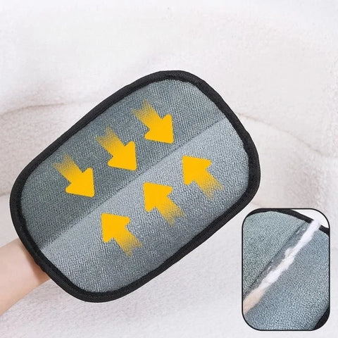 Cat and Dog Hair Remover Brush and Grooming Gloves Set