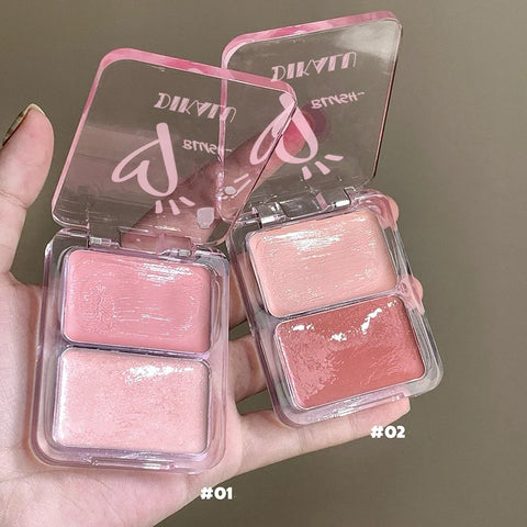 Water Light Peach Cream Blush Milk Pink Natural Cheek Tint - Waterproof Makeup Palette