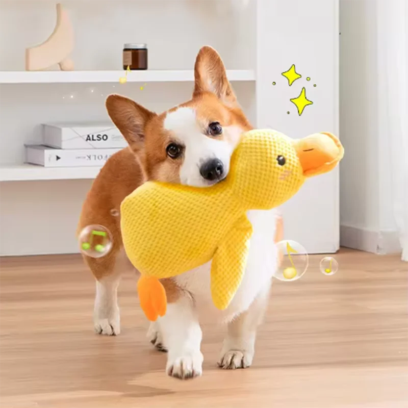 Stomping Duck Dog Toy - Bite Resistant & Interactive