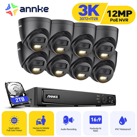 ANNKE 8CH Ultra HD POE Security Cameras CCTV Kit
