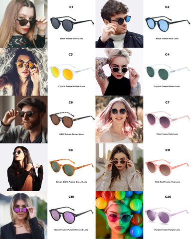 ZENOTTIC Small Retro Round Polarized Sunglasses – Vintage UV400 Unisex Shades