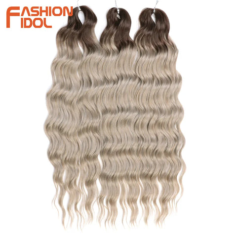 Anna 24 Inch Synthetic Hair Water Wave Braiding Hair Extensions