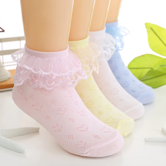 Children's Princess Floral Socks for Girls