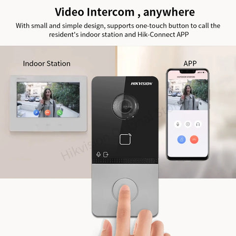 Hikvision 1080P Wifi Video Intercom Smart Home POE Doorbell Camera