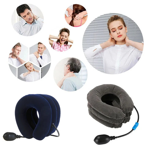 Inflatable Air Cervical Neck Traction Device - Comforting Neck Support Cushion