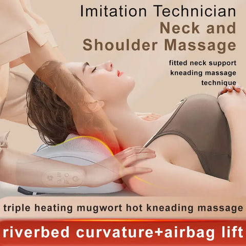 Upgraded 2 In 1 Neck Massager Pillow