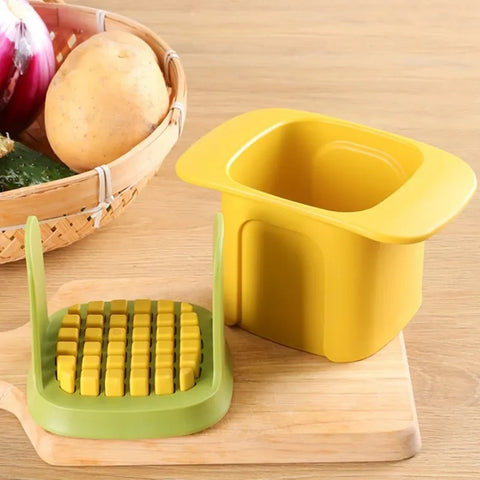 Multifunctionele komkommer-aardappelsnijder - handmatige druk-uiensnijder en groentesnijder 