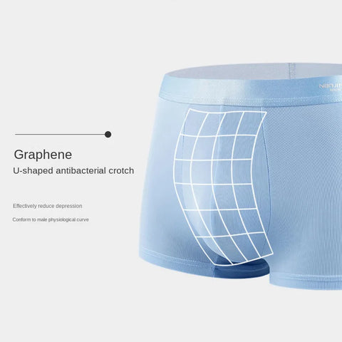 4pcs Men's Ice Silk Boxer Shorts - Breathable & Sexy