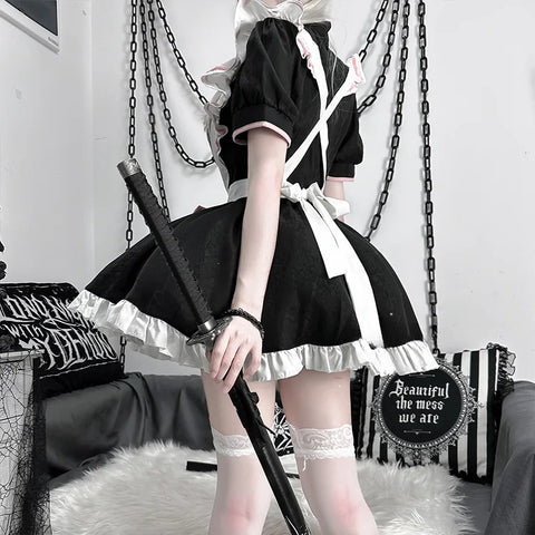 Chinese stijl Maid Lolita Cosplay Kostuum