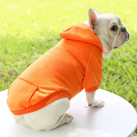 Stylish Dog Winter Hooded Sweatshirt for Small to Medium Pets
