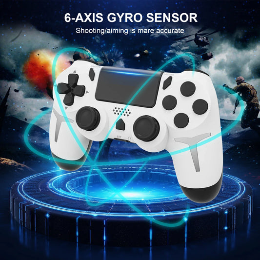 GAMINJA Wireless Gamepad with 6-axis Gyroscope for PS4/PS3