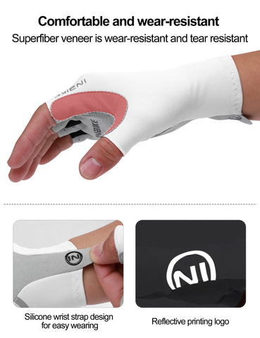 INBIKE Dames Zomer Fiets Handschoenen - Gevoerde Halfvinger MTB &amp; Racefiets Accessoires