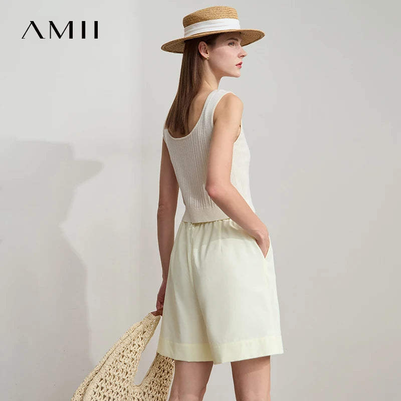 Amii Women's Minimalist Summer Shorts