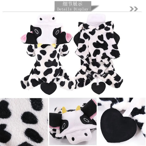 Soft Warm Fleece Dog Jumpsuits for Small Dogs, Puppies, and Cats - Cozy Hoodies for Chihuahua and Yorkshire Terriers