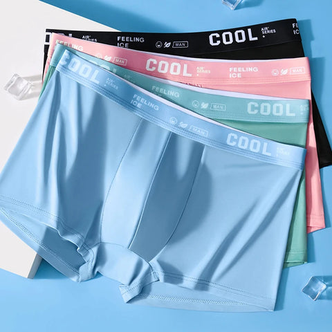 4-delige herenboxershorts van ijszijde - Sexy antibacterieel ondergoed