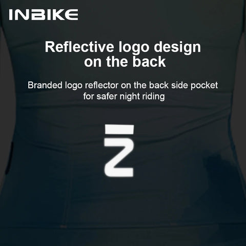 INBIKE Women Cycling Jersey Long Sleeved Bike Tops - Breathable MTB Cycle Jerseys with 3 Pockets