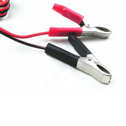 Car Battery Terminal Clip-on Cigarette Lighter Power Socket Adapter for 12V Camping and Christmas