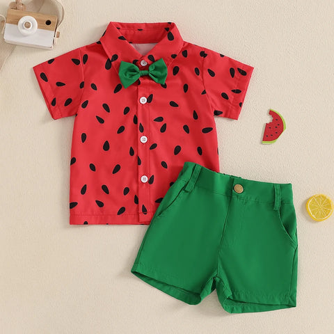 Tregren peuter watermeloen zomeroutfitset
