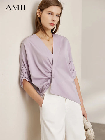 AMII Minimalism Shirts for Women 2024