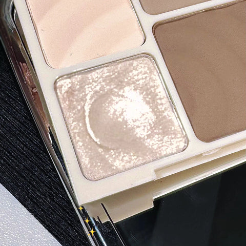 4 Colors Highlighter Contour 3D Facial Bronzer Palette - Matte Brightening Makeup