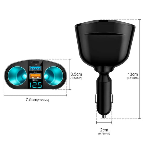 Quick Charge Car Charger QC3.0/PD Port