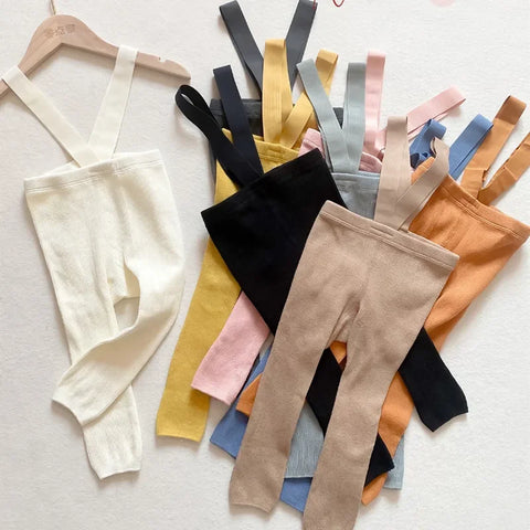 Infant Baby Suspender Leggings for Spring