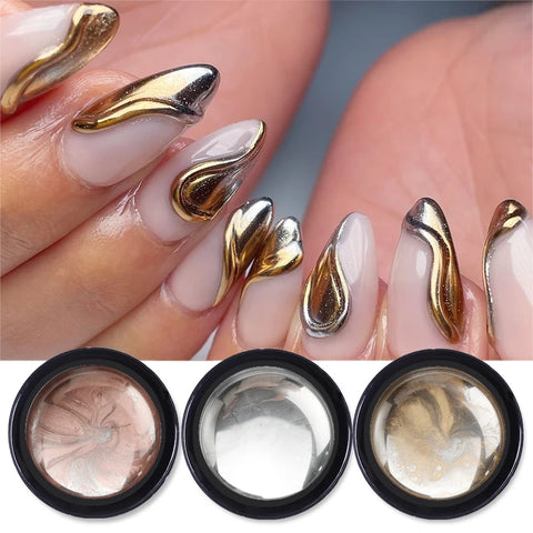 BORN PRETTY Metallic Painting Gel - Gold & Silver