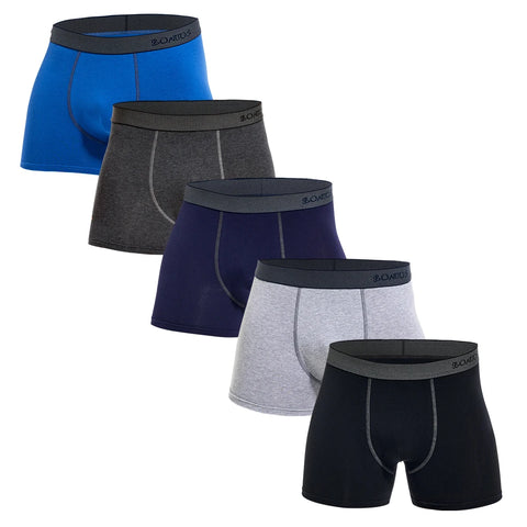 5-delige set luxe katoenen boxershorts voor heren