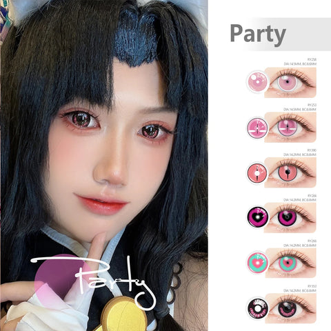 VISUASHOW Anime Cosplay Color Contact Lenses