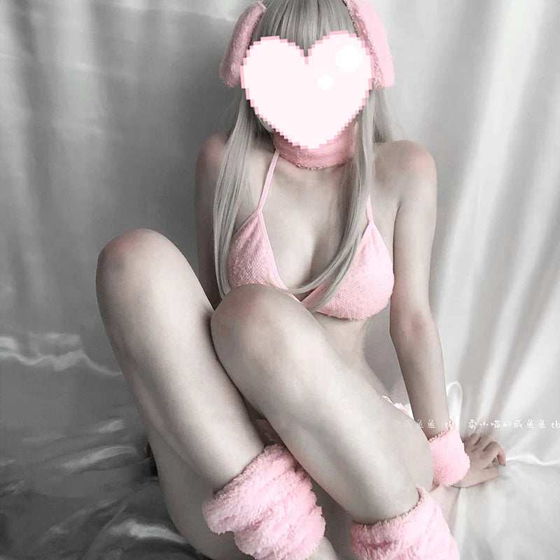Sweet Pink Bunny Girl Bikini Underwear