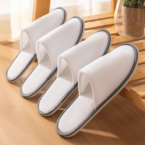 5 Pack Non-slip Disposable Hotel Slippers