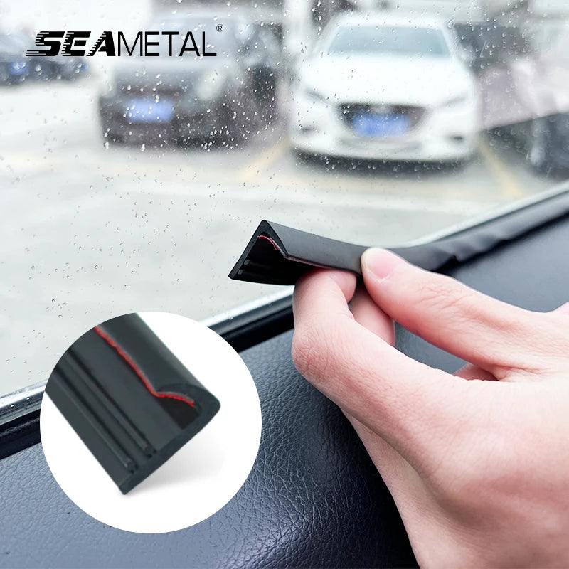 SEAMETAL Car Window Seal Strip - V Shape Rubber Protector