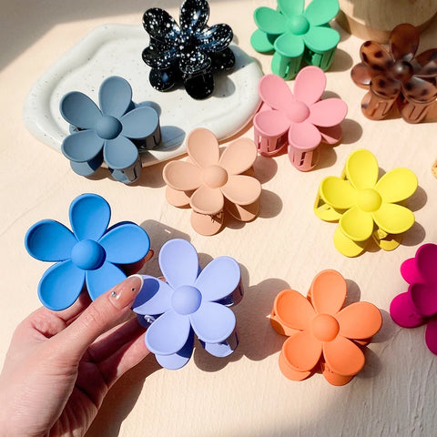 2025 Korea Flower Shape Hair Claw Clip for Women and Girls – Stylish Barrette Crab Hair Clips