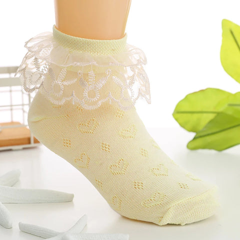 Children's Princess Floral Socks for Girls