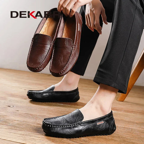 DEKABR Heren Loafers van Echt Leer - Casual &amp; Comfortabel