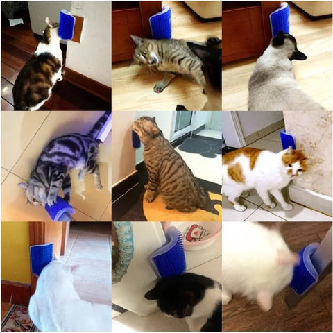 Cat Scratcher Massager - Multi-Functional Grooming Tool for Cats and Dogs