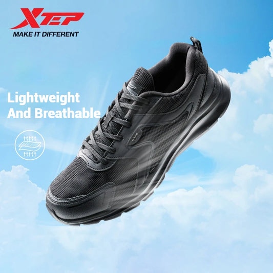 Xtep Men's Lightweight Running Shoes – Shock Absorption Casual Sports Shoes for All-Day Comfort