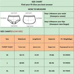 FINETOO Women's Cotton Striped Underwear - 4Pcs