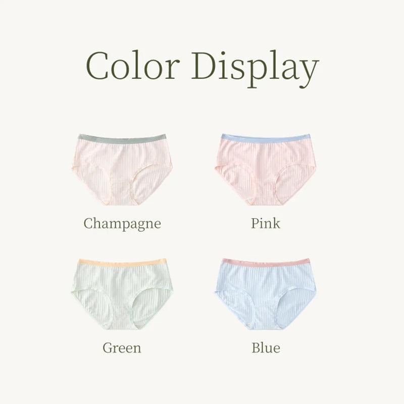 SUJIIN Women's Cotton Underwear - 3 Pack