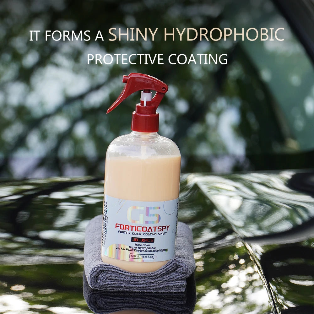 Car Ceramic Quick Coating Spray - Super Hydrophobic High Protection for a Shiny Finish