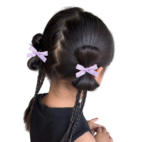 Effen mini strik haarspeldjes voor kinderen - 4/6/8/10 stuks balletaccessoires