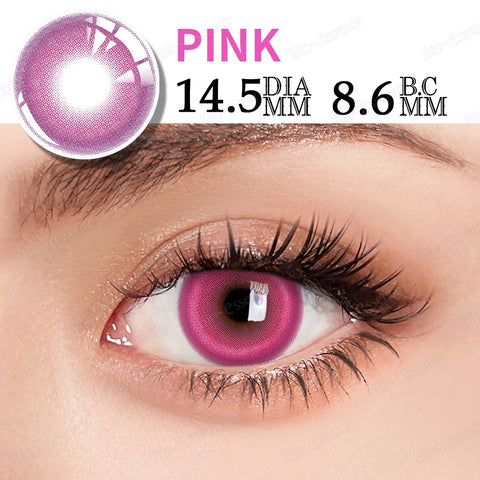 Bio-essence Colorcon Colored Contact Lenses - Pink Anime Cosplay