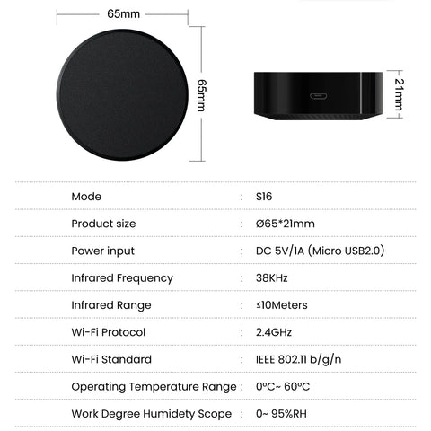 AVATTO Tuya WiFi IR Remote Control