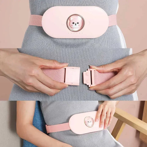 Portable Heating Pad for Menstrual Pain Relief - Self Massage Heated Belt