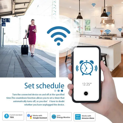 Tuya Smart Socket EU16A/20A Wifi Smart Plug