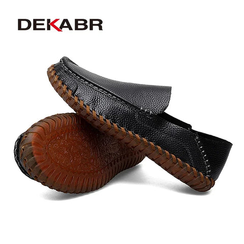 DEKABR Handgemaakte leren casual herenschoenen